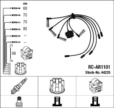 Rc-Ar1101 Ateşleme Kablosu Ngk 44235
