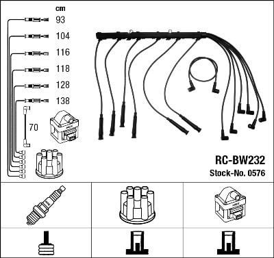 Rc-Bw232 Ateşleme Kablosu Ngk 0576
