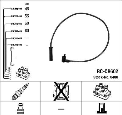 Rc-Cr602 Ateşleme Kablosu Ngk 8480