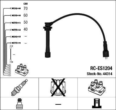 Rc-Es1204 Ateşleme Kablosu Ngk 44314