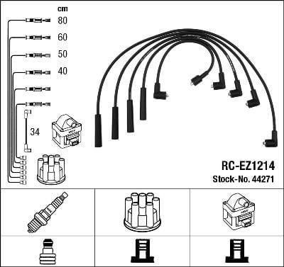 Rc-Ez1214 Ateşleme Kablosu Ngk 44271