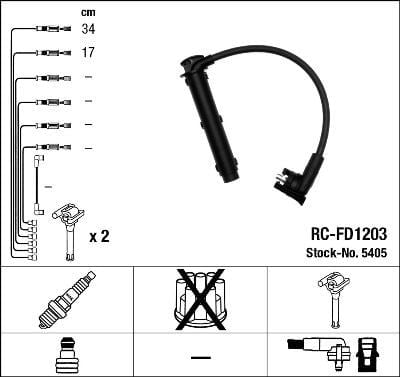 Rc-Fd1203 Ateşleme Kablosu Ngk 5405