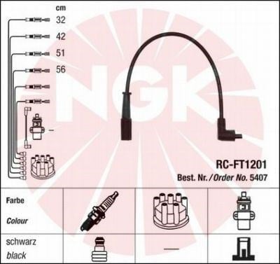 Rc-Ft1201 Ateşleme Kablosu Ngk 5407