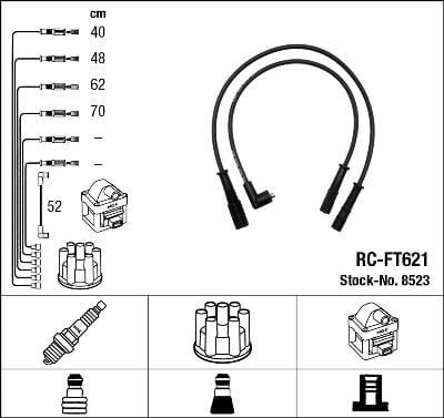 Rc-Ft621 Ateşleme Kablosu Ngk 8523