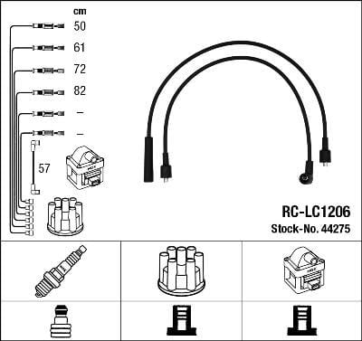 Rc-Lc1206 Ateşleme Kablosu Ngk 44275