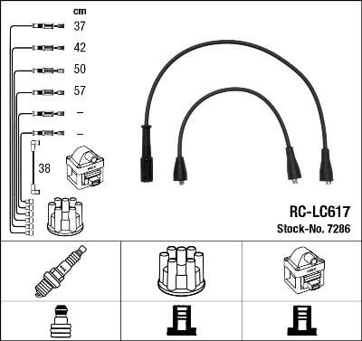 Rc-Lc617 Ateşleme Kablosu Ngk 7286