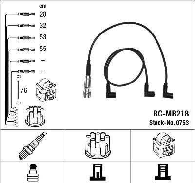 Rc-Mb218 Ateşleme Kablosu Ngk 0753