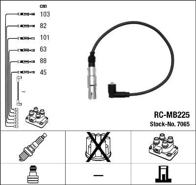 Rc-Mb225 Ateşleme Kablosu Ngk 7065