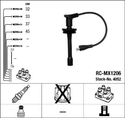 Rc-Mx1206 Ateşleme Kablosu Ngk 4052