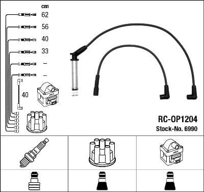 Rc-Op1204 Ateşleme Kablosu Ngk 6990