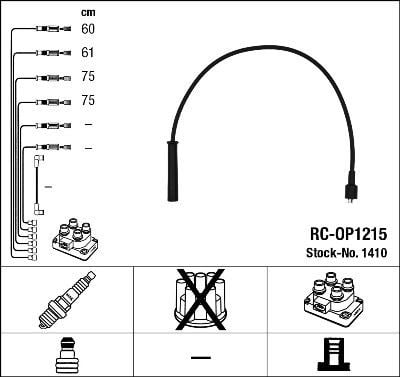 Rc-Op1215 Ateşleme Kablosu Ngk 1410