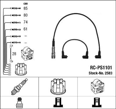 Rc-Ps1101 Ateşleme Kablosu Ngk 2583