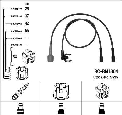 Rc-Rn1304 Ateşleme Kablosu Ngk 5595