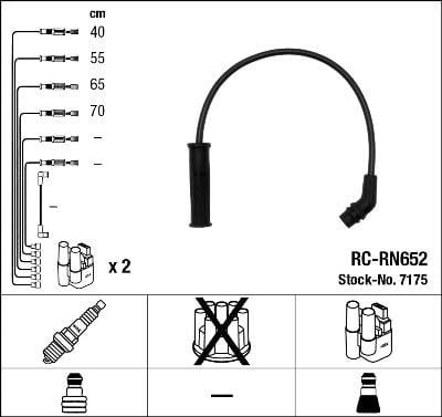 Rc-Rn652 Ateşleme Kablosu Ngk 7175