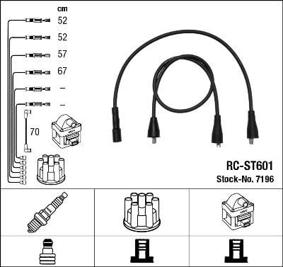 Rc-St601 Ateşleme Kablosu Ngk 7196