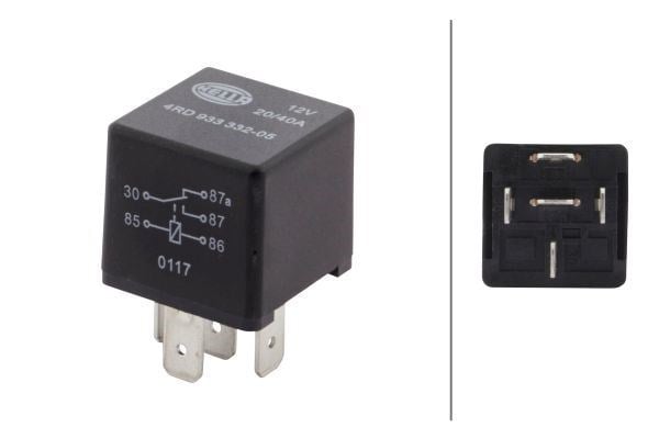 Role 12V 20/40A 5 Girisli Universal Cv 75613151-85076-Al208597-87401Hal-84302762-332209151-2221230130090A-660751901-Nm038-L70075-75613154-4 Hella 4Rd933332051