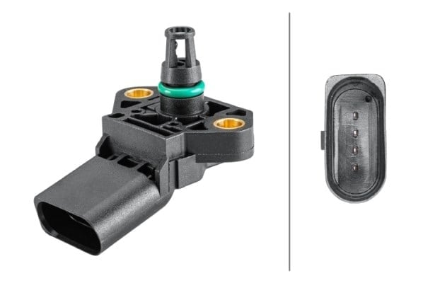 Şarj Basıncı Sensörü.4-Kutuplu.Audi/Porsche/Seat/Skoda/Vw Hella 6Pp358152261