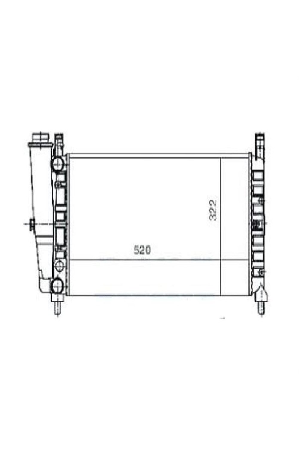Su Radyatoru Mekanik ( Fıat : Uno 70 1.4ıe ) 520×322×34-80900 46551218