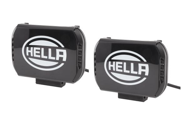 Uzun Huzme Far.Berrak Buzlu Cam.Siyah.12V.24V.Metal Gövde.Led.Sol.Sağ.Dörtgen.Universal Hella 1Fe358154051