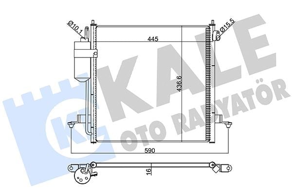 X Klima Kondenseri Mıtsubıshı L200 Al/Al 467X513x16 Kale 393100