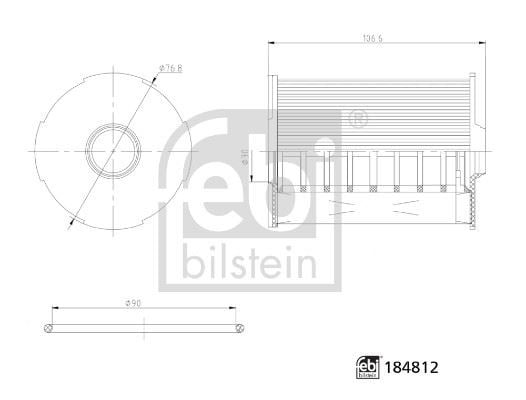 Yağ Fıltresı Fıat Ducato 21> 2.2D 2.3D Febı 184812