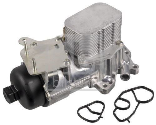 Yağ Soğutucusu Komple Ford-Peugeot-Citroen 02> Focus-Courıer-Fıesta-206 208 301 308 307 2008 3008 Pa Rtner C3 C4 Berlıngo 1.4-1.5-1.6 Tdci Plakalı Febı 188755