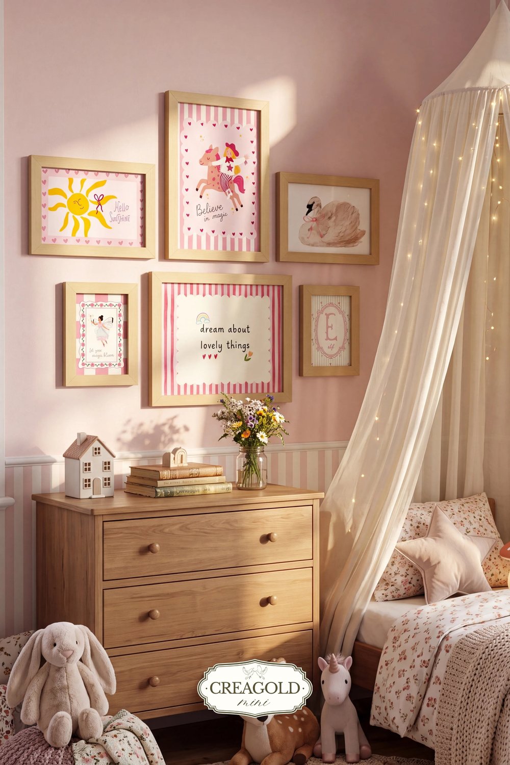 CREAGOLD mini | Pink Whisper 6'lı Tablo Seti