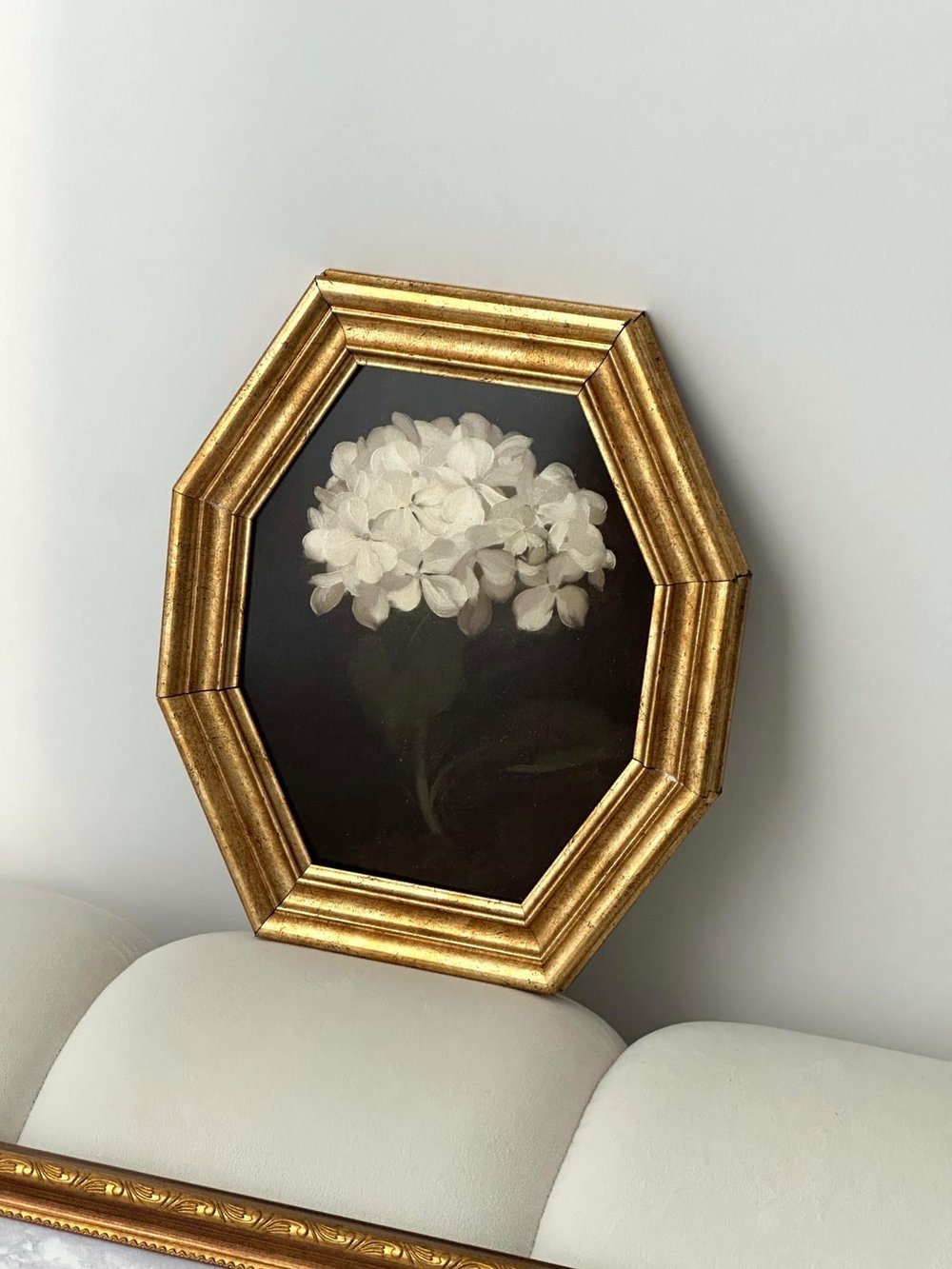 Elegance Blanche Vintage Çerçeveli Tablo 