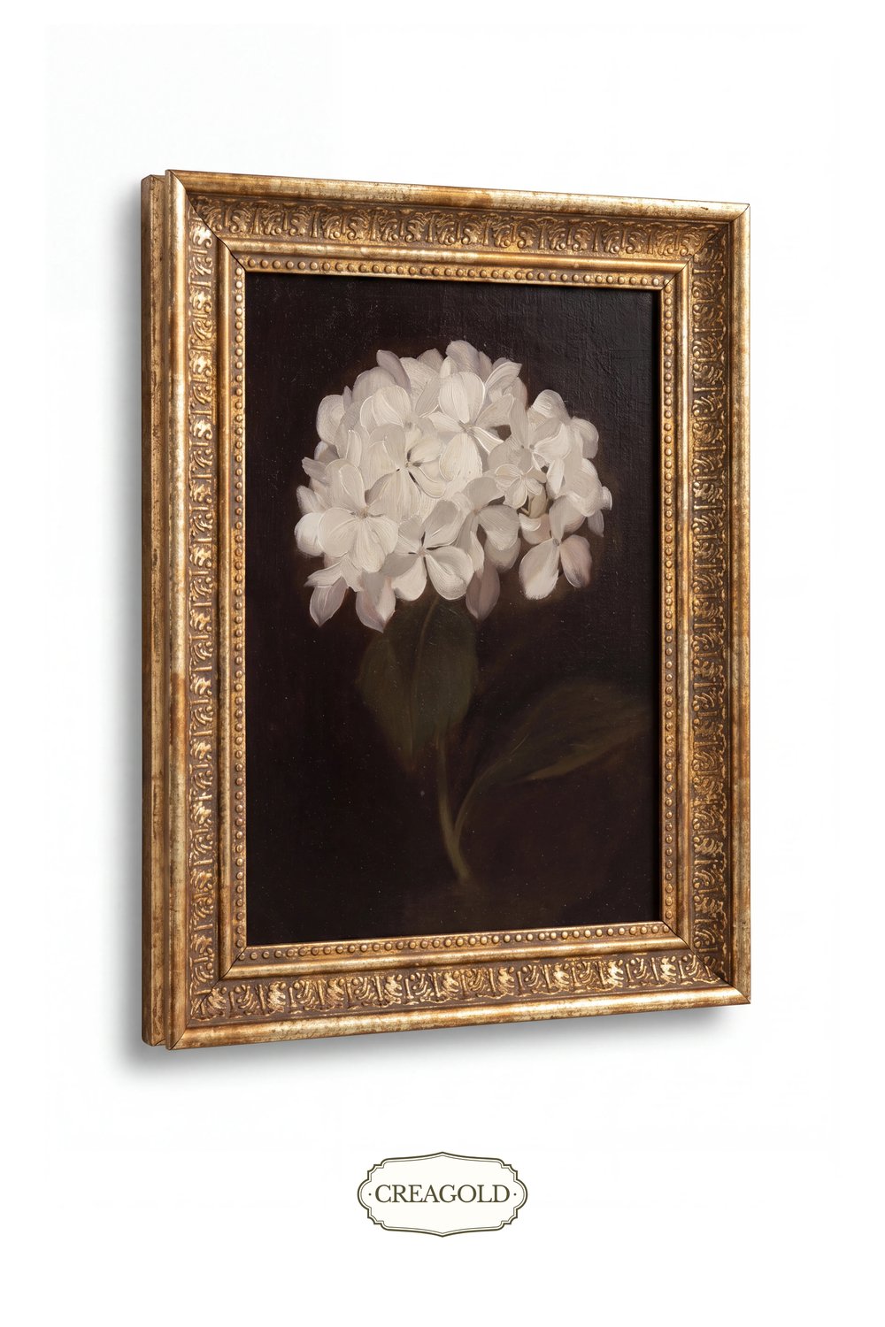 Élégance Blanche Vintage Çerçeveli Tablo