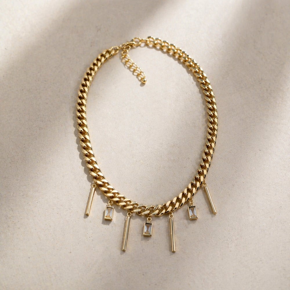 14K ALTIN KAPLAMA KOLYE