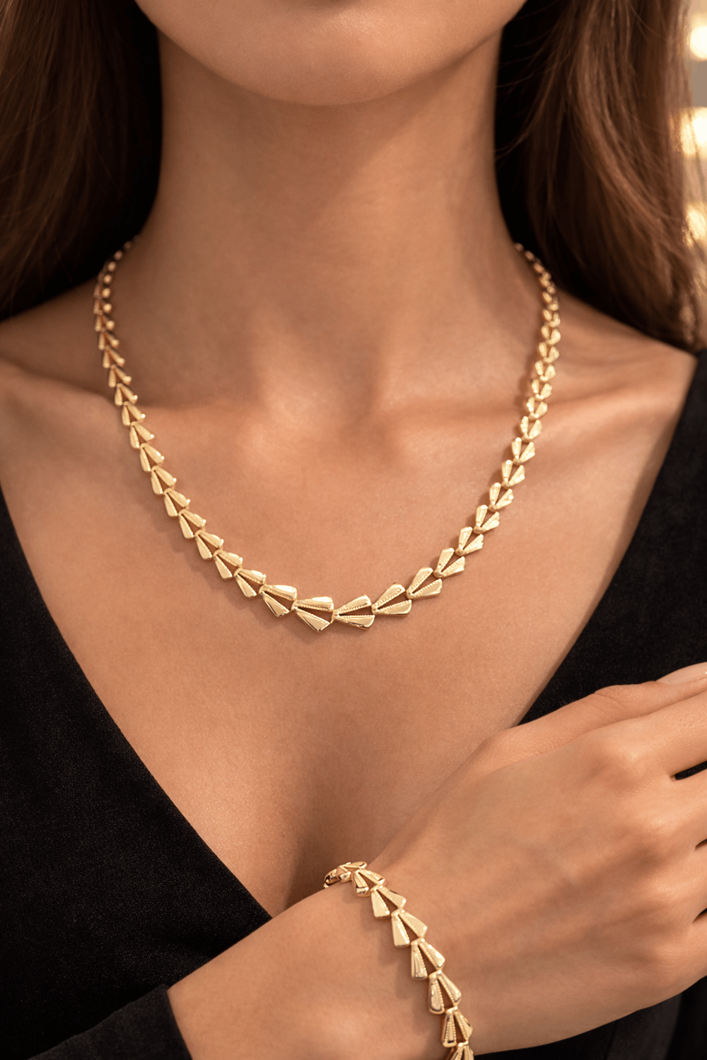14K ALTIN KAPLAMA SET