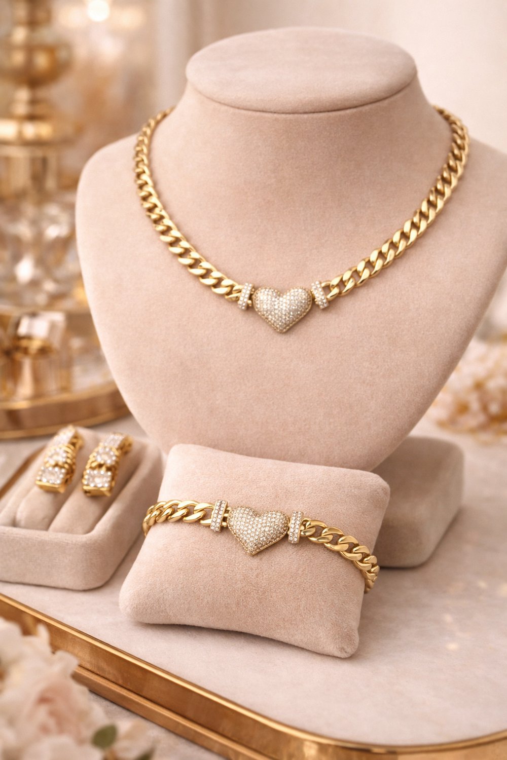 14K GOLD ALTIN KAPLAMA SET
