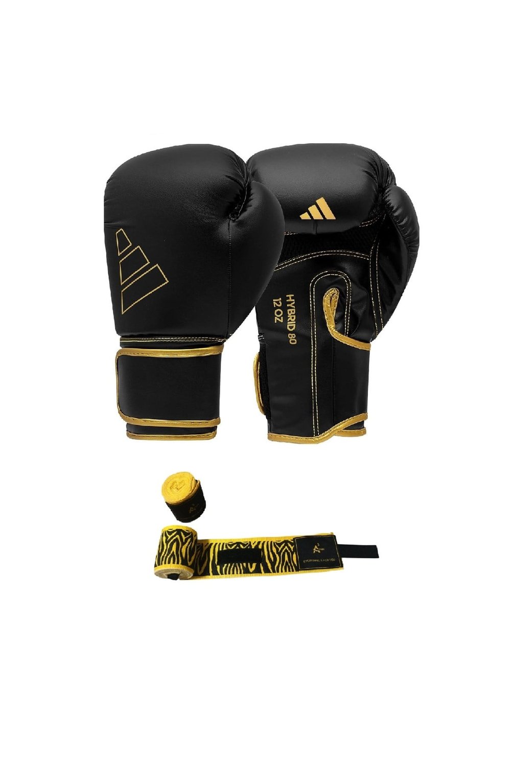 Adih80 (Hybrid80) Boks Eldiveni Ve A3store Zebra Baskılı Boks Bandajı 2li Set Gifttoom
