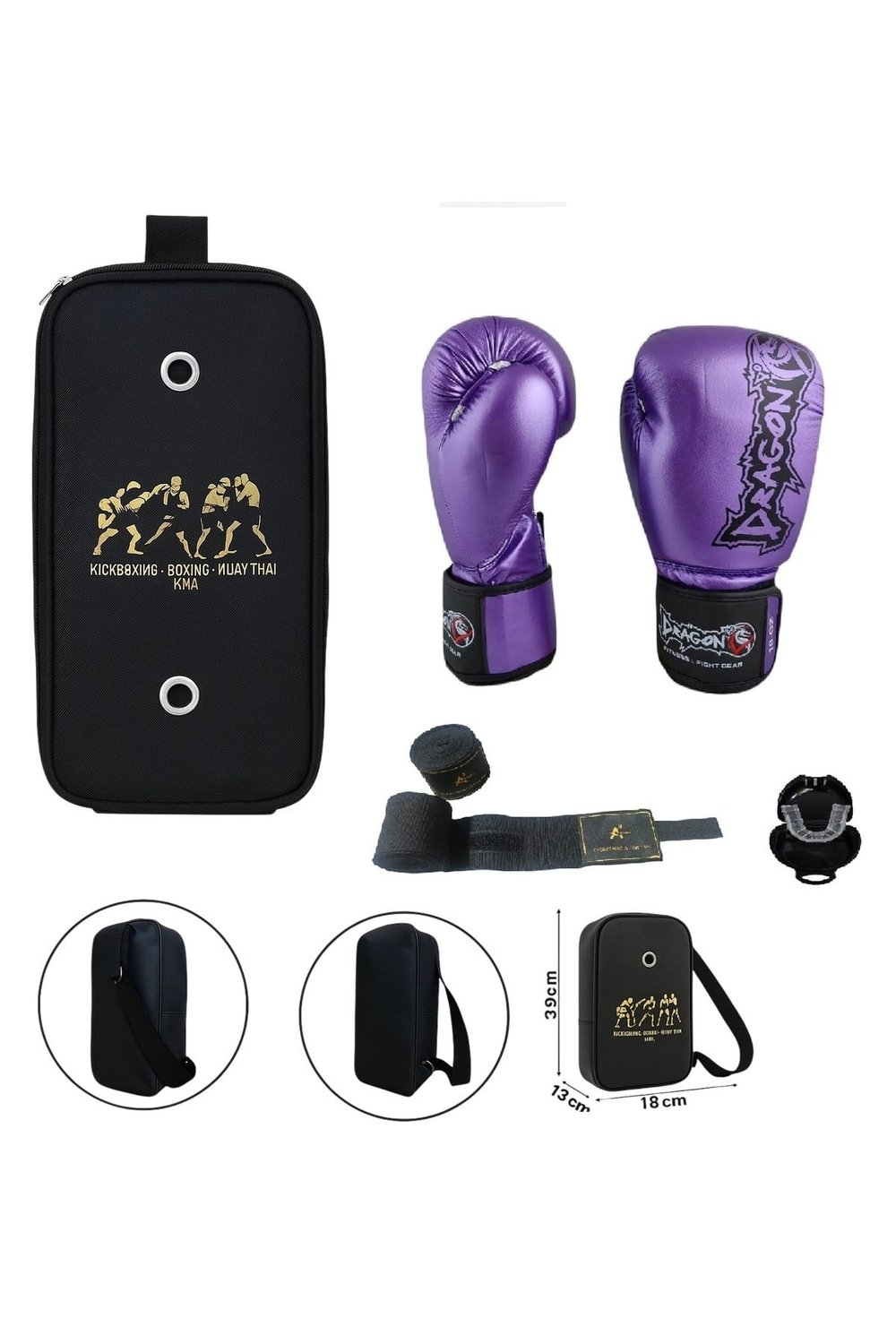 Favela Kick Boks Eldiveni Boks Eldiveni Muay Thai Eldiveni 3lü Set ve Eldiven Taşıma Çantalı
