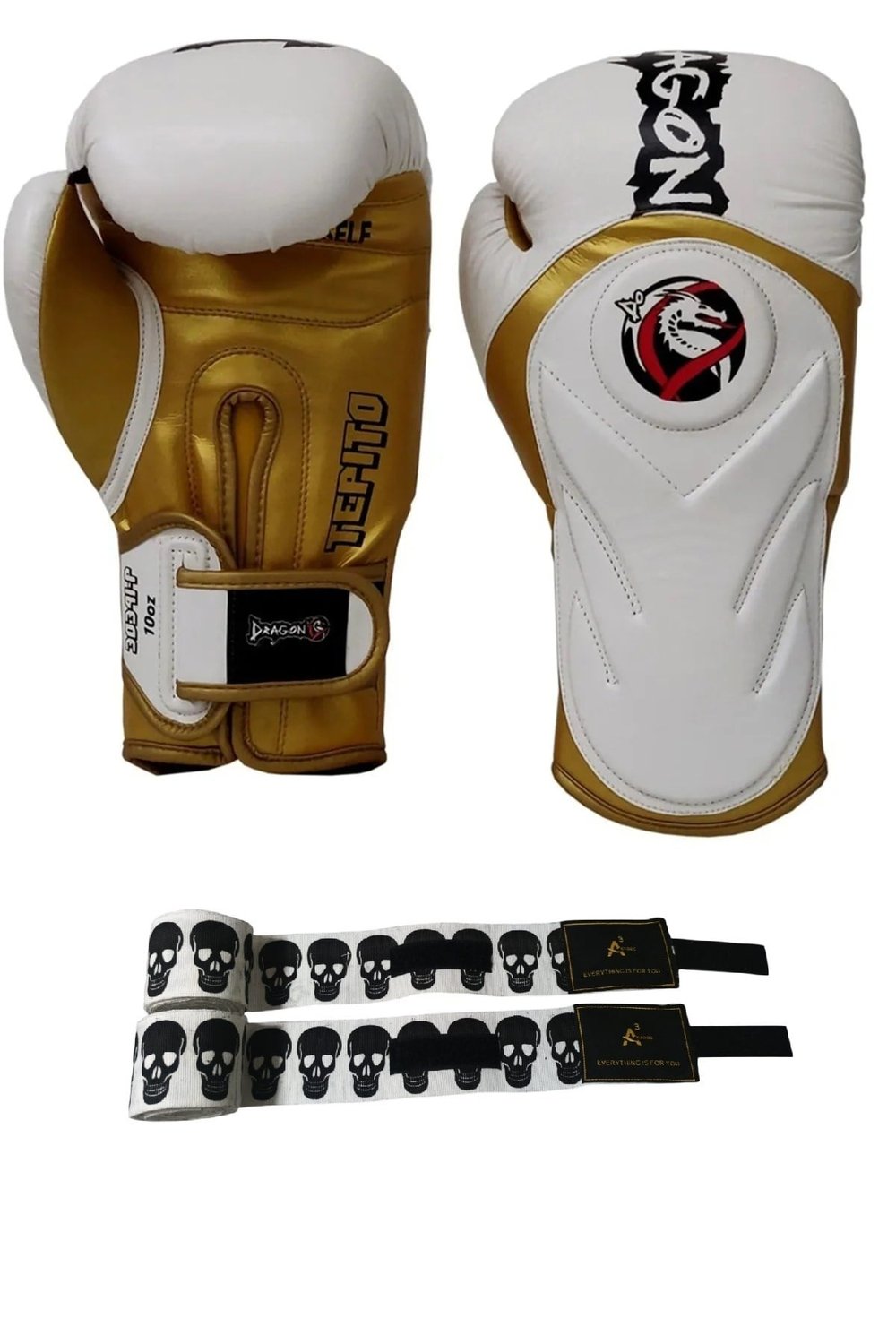 Tepito Boks Eldiveni Muay Thai Kick Boks Eldiveni Ve A3 Store Bandajlı 2li Set Gifttoom, Dragon