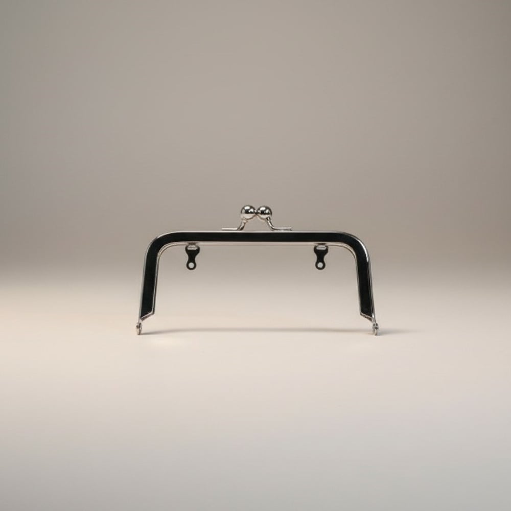 Cüzdan ve Çanta Metali Cüzdan Klipsi Bursu Oluklu Model 14 cm Gümüş Renk