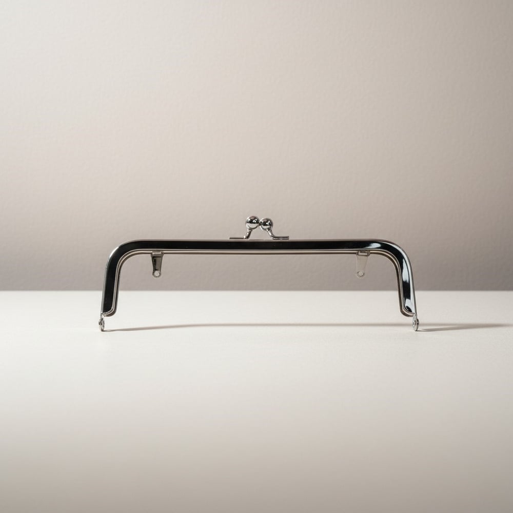 Cüzdan ve Çanta Metali Cüzdan Klipsi Bursu Oluklu Model 20 cm Gümüş Renk