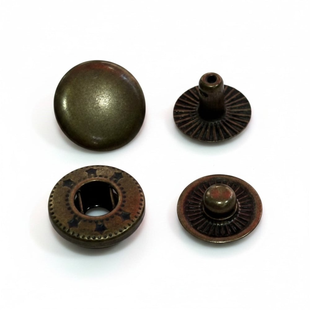 Metal Çıt Çıt 54 No 12.5 mm Antik, 50 Adet