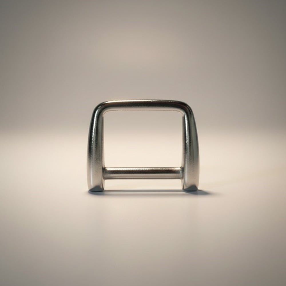 Metal D halka 2 cm Nikel (Min. 10 Adet)