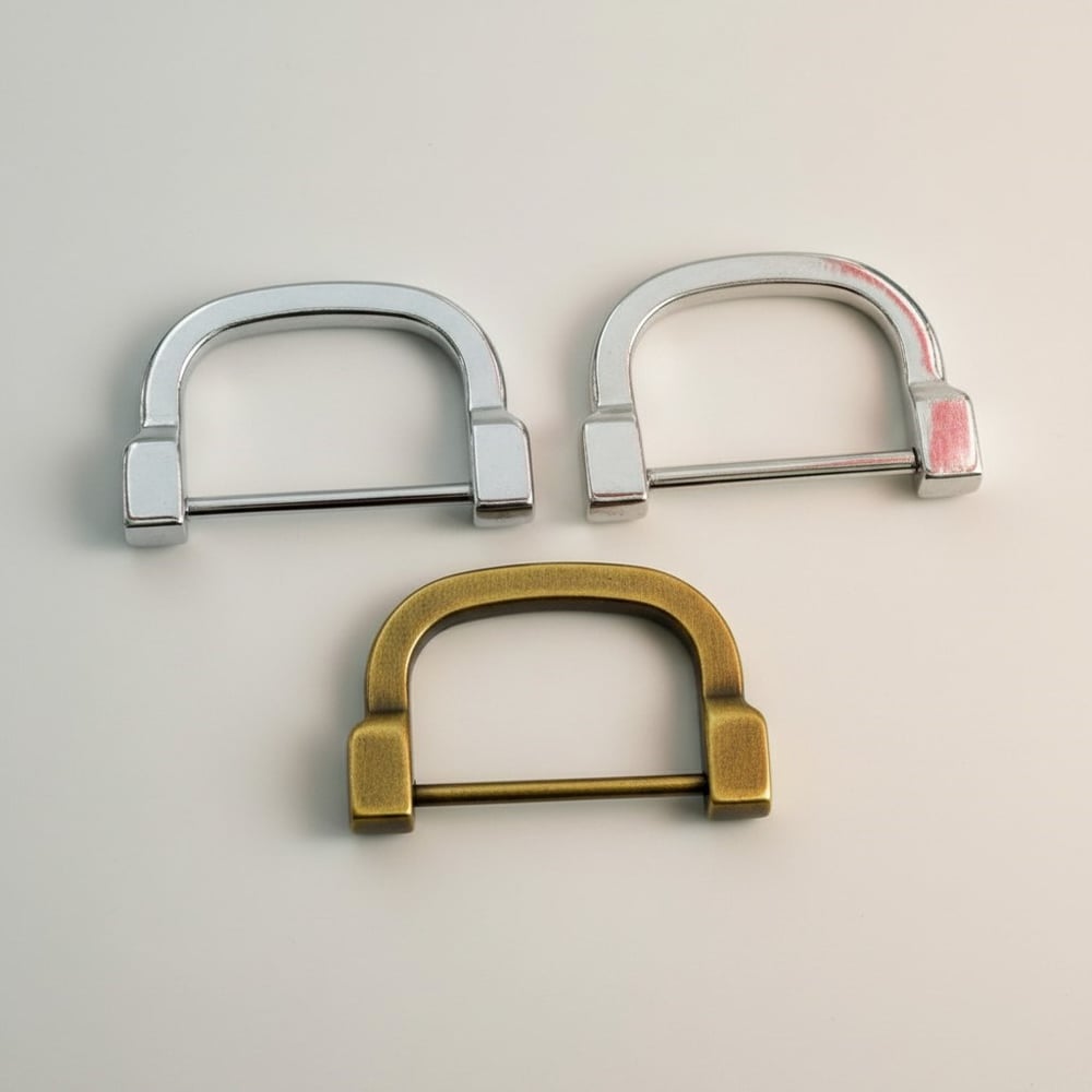 Metal D halka 3 cm Nikel, Antik ve Soft Gold (Min. 4 Adet)
