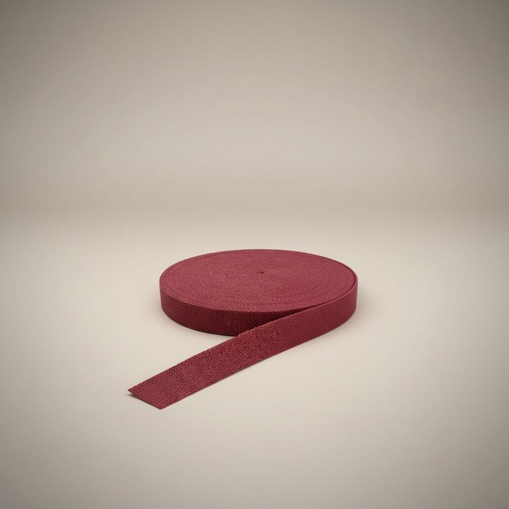 Pamuklu Kolon 3 cm Bordo (Min. 3 m)