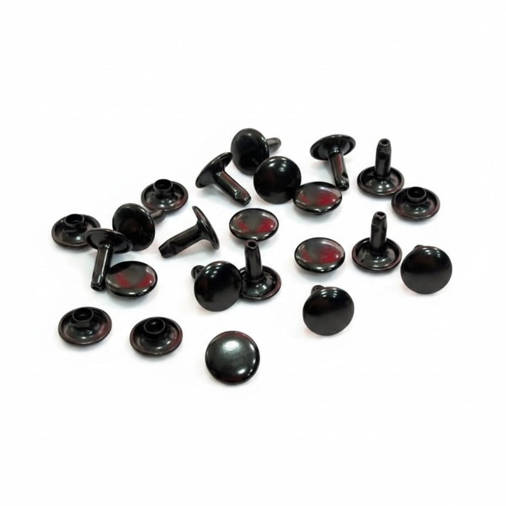 Perçin, Rivet, Toruk 7 mm Çift Taraflı 33 No Siyah Nikel,  100 Adet
