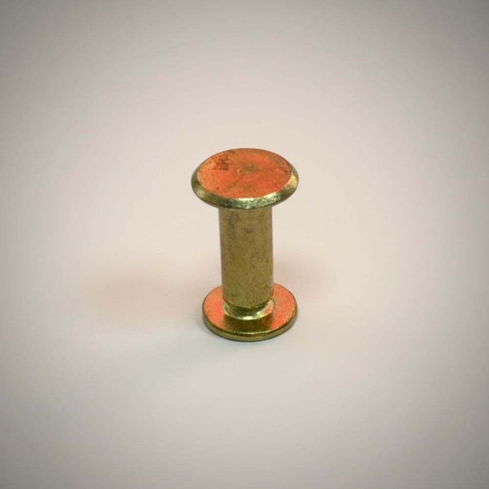 Vidalı Boru Çanta, Kemer ve Menü Vidası 12 mm Gold (Min. 10 Adet)