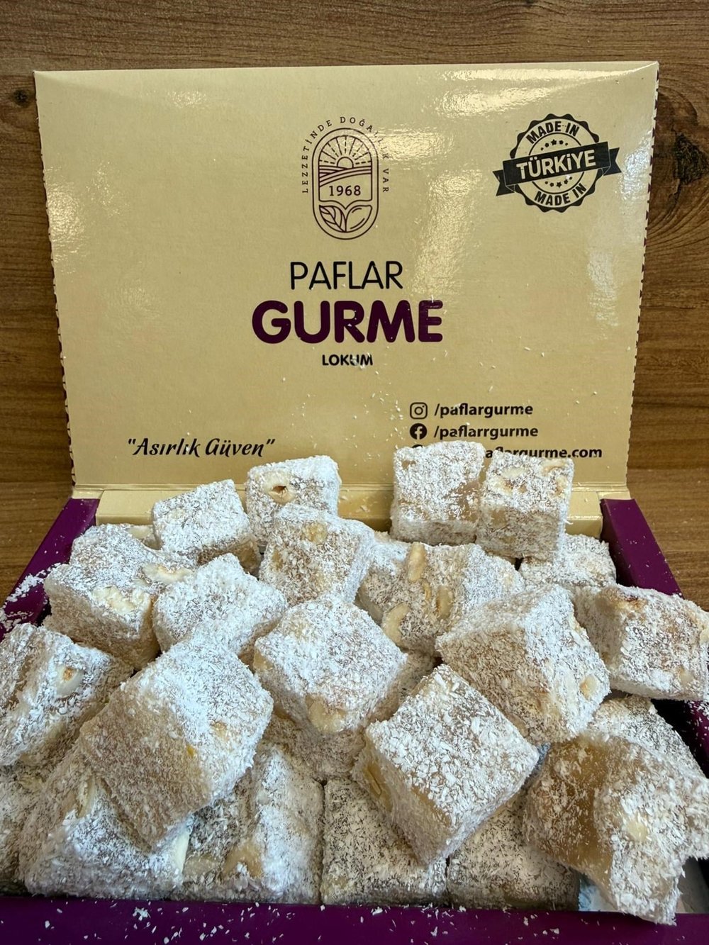PAFLAR FINDIKLI KARE SADE LOKUM