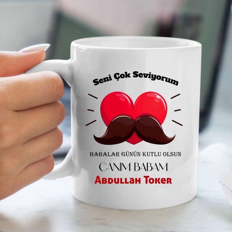 Babalar Günü Canım Babam Baskılı Kupa Bardak