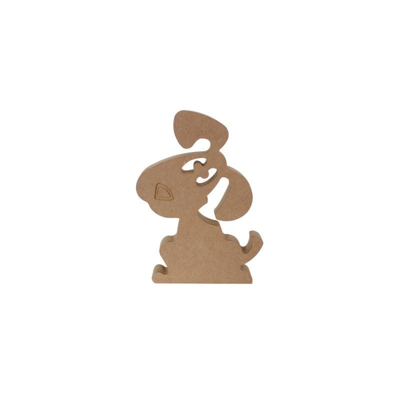 F66 Ahşap Köpek Biblo*
