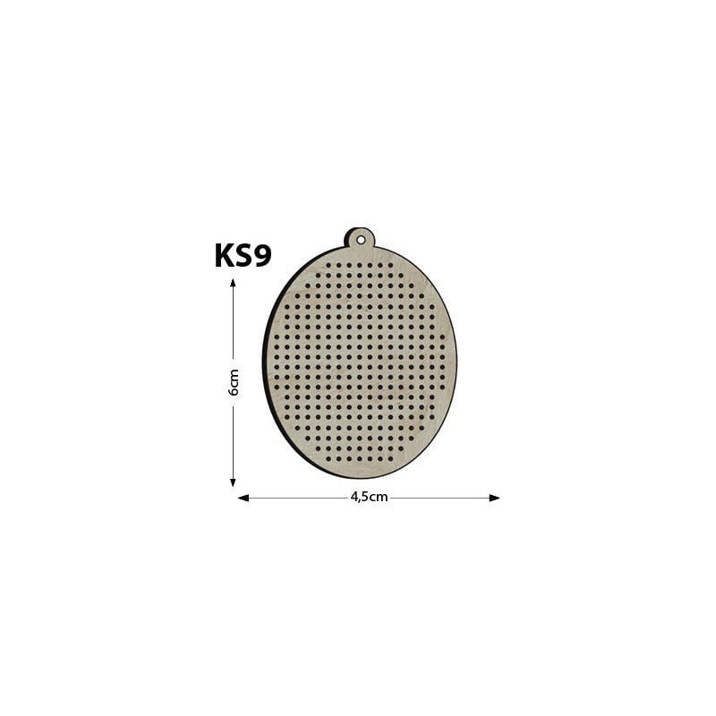 Ks9 Oval Delikli Kasnak Kolye