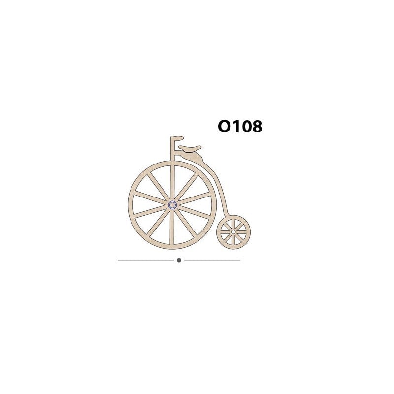 O108 Ahşap Paket Süs Obje Bisiklet
