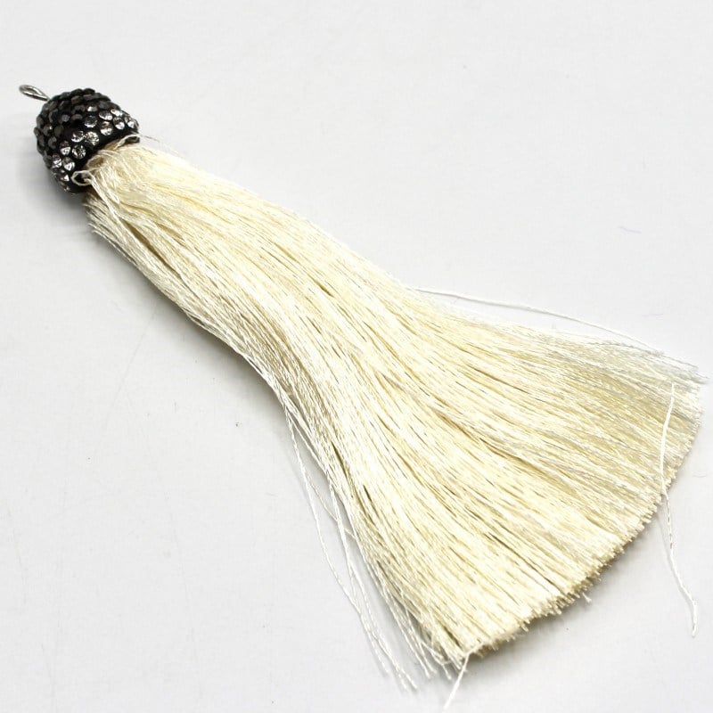 Taşlı Kolye Püskül 10 cm