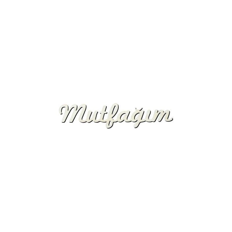 Y10 Mutfağım Yazısı Ahşap Obje